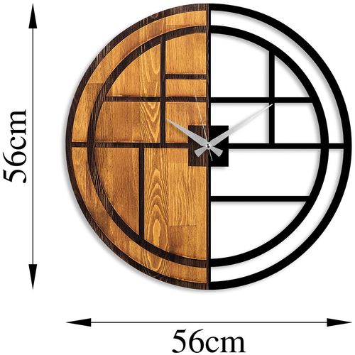 Wall Walnut
Black Decorative Wooden Wall Clock slika 8