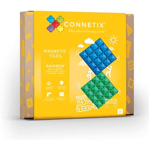 Connetix Magnetni konstruktor Rainbow Blue & Green Base plate 2 dela slika 6