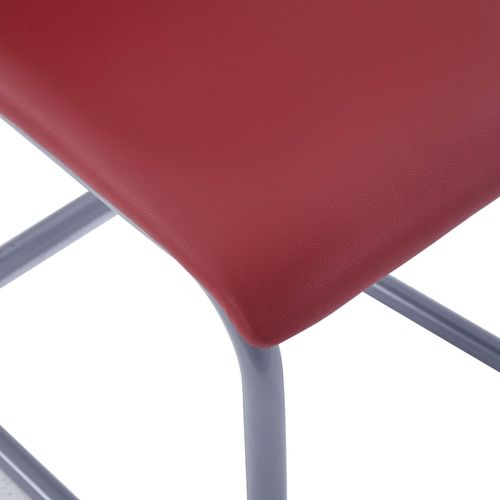 Konzolne blagovaonske stolice od umjetne kože 4 kom crvene slika 7