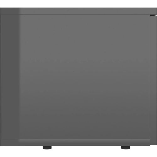 TV ormarić visoki sjaj sivi 80 x 34 x 30 cm od iverice slika 34