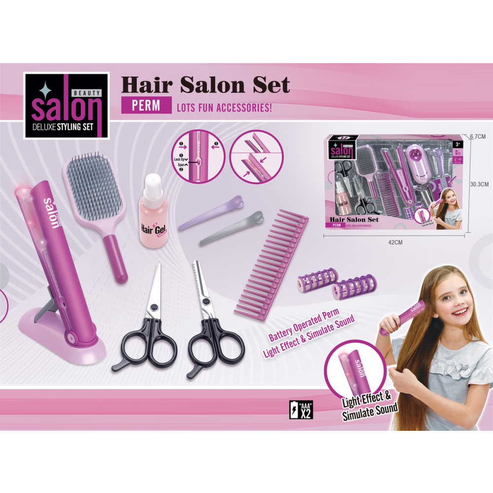 MKT117906 Pegla za kosu i češalj - Oprema za frizerski salon 42x30 cm slika 1