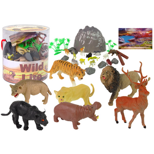 Veliki set figurica životinje sa safarija s dodacima, 34 kom.