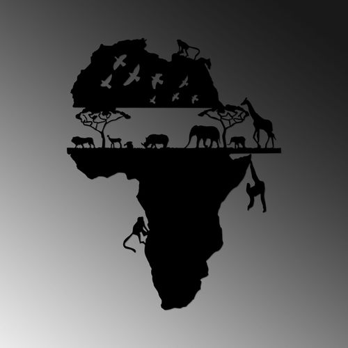 Wallity Metalna zidna dekoracija, Animal World Of Africa - 529 slika 4