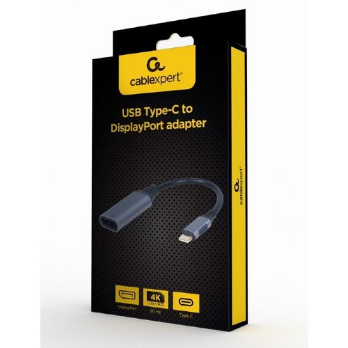 Gembird A-USB3C-DPF-01 VIDEO Adapter 4K USB-C to DisplayPort, M/F, Cable, Space Grey slika 2