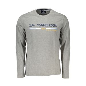 LA MARTINA MEN'S LONG SLEEVE T-SHIRT GRAY