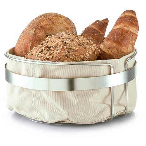 Zeller Košara za kruh, metal/ pamuk, bež slika 2