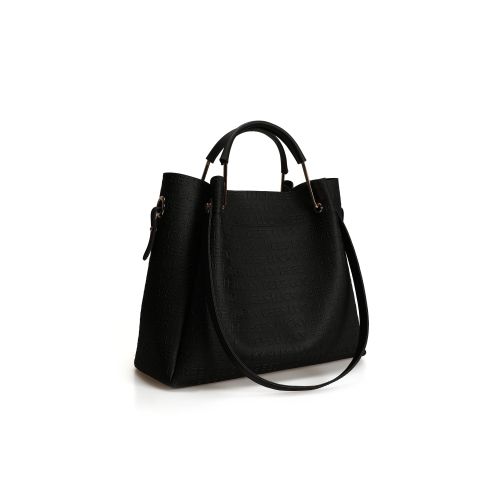 Lucky Bees Ženska torbica ABIGAIL crna veća, 275 - Leather Black slika 7