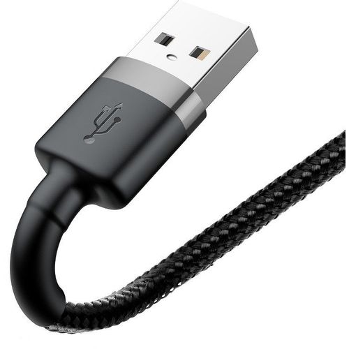 Baseus Cafule USB Lightning kabel 2.4A 50 cm (sivo+crno) slika 4