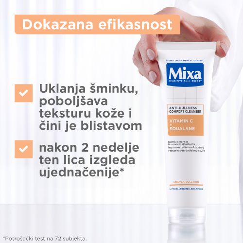 Mixa gel za čišćenje lica protiv umornog izgleda kože​ slika 6