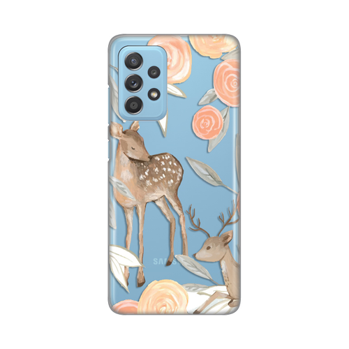 Torbica Silikonska Print Skin za Samsung A536B Galaxy A53 5G Flower Deer slika 1