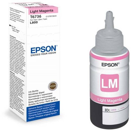 INK JET EPSON T6736 L800 LIGHT MAGENTA EcoTank 70ml C13T67364A slika 1