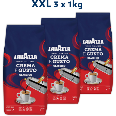 Lavazza kava u zrnu Crema E Gusto Classico XXL pakiranje 3x1kg
Lavazza Crema e Gusto, blend kave prepoznatljivog karaktera, kombinacija jake arome i punog tijela.
