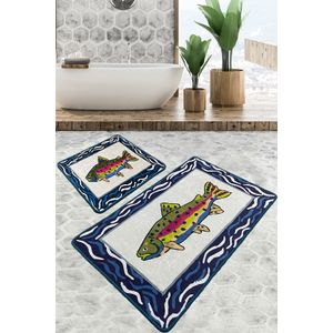 Set Kupatilskih Prostirki Pescado Multicolor (3 Dijela)