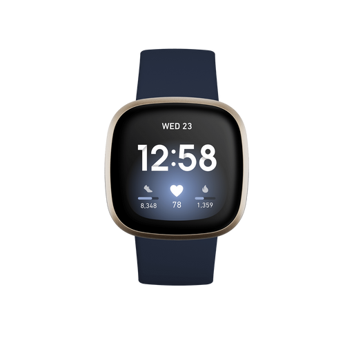 Fitbit Versa 3, Midnight/Soft Gold  slika 1