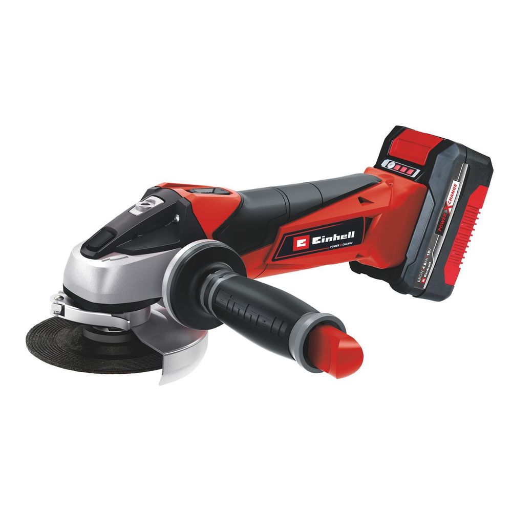 Einhell Akumulatorska ugaona brusilica kit TE-AG 18/115 Li (1x4,0Ah) slika 1