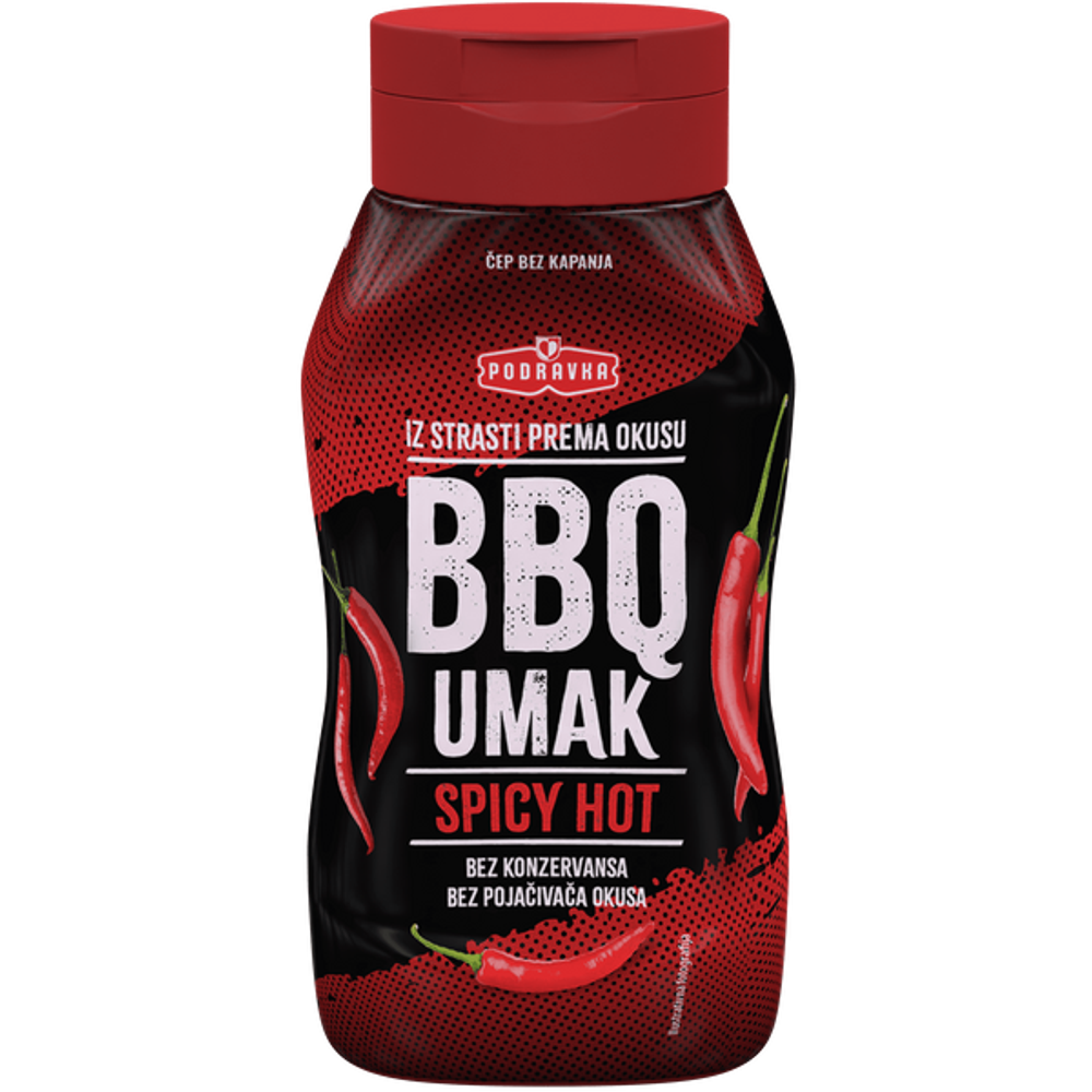 Podravka BBQ umak Spicy Hot 345g slika 1