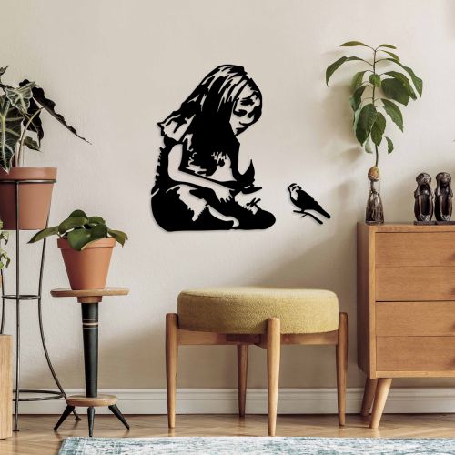 Wallity Metalna zidna dekoracija Banksy Metal 07 slika 3