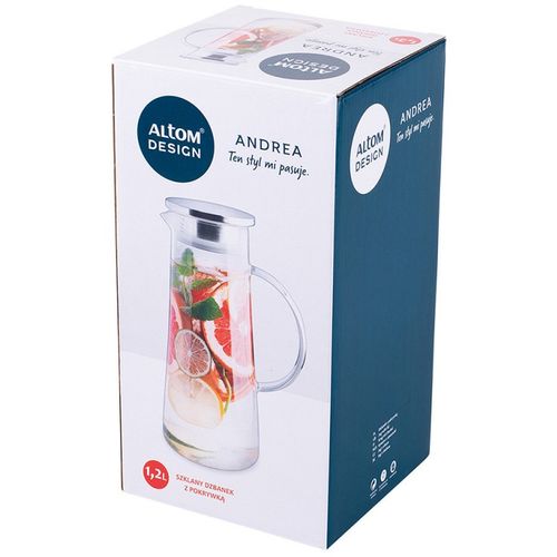 Altom Design termo-stakleni vrč s dvostrukim stijenkama s poklopcem Andrea 1200 ml - 0103009136 slika 7