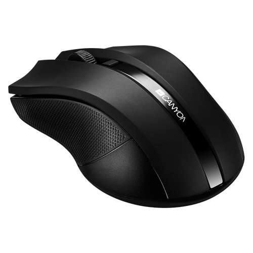 CANYON MW-5 2.4GHz wireless Optical Mouse with 4 buttons, DPI 800/1200/1600, Black, 122*69*40mm, 0.067kg slika 2