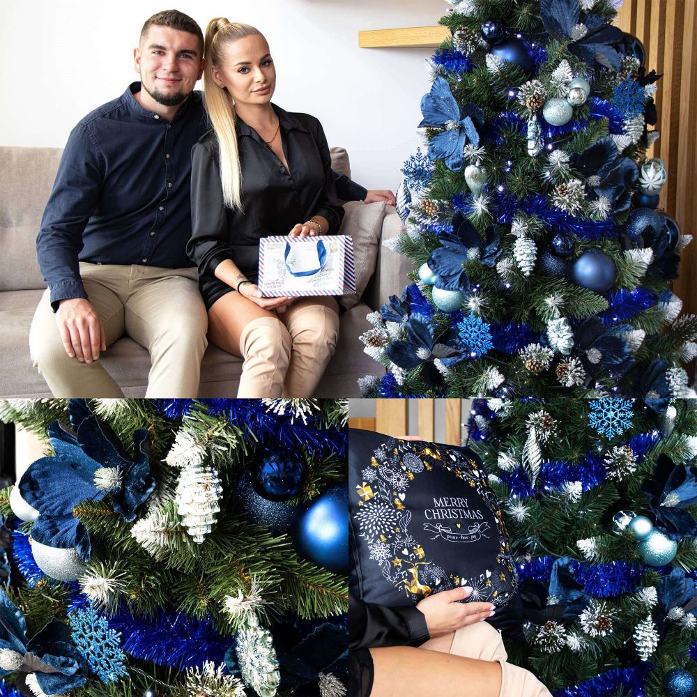 Ca1180 božićne kuglice za drvce 15 cm 2 kom. slika 7