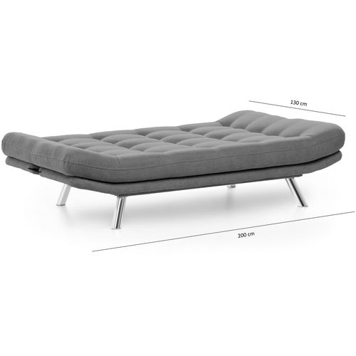 Atelier Del Sofa Trosjed na razvlačenje, Sivo, Misa Sofabed - Grey slika 10