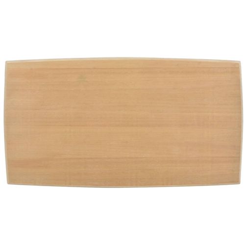 280001 Coffee Table White and Brown 110x60x40 cm Solid Pine Wood slika 4