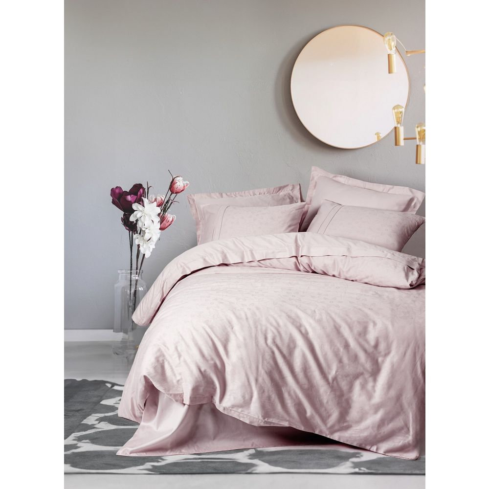 Satin set za pokrivač Jana - boje: puder slika 1