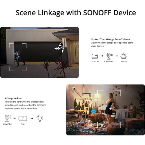 SONOFF unutarnja nadzorna kamera S-CAM, 1080P, Wi-Fi slika 10