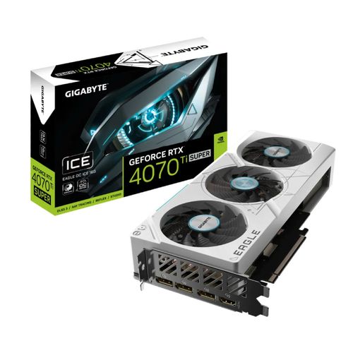 GIGABYTE nVidia GeForce RTX 4070 Ti SUPER EAGLE OC ICE 16GB GV-N407TSEAGLEOCICE-16GD grafička karta slika 1