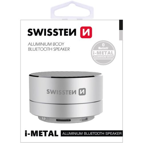 SWISSTEN zvučnik Bluetooth, FM, 3W, microSD, srebrni i-METAL slika 2