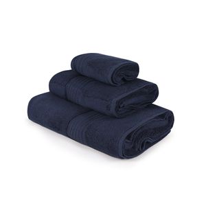 L'essential Maison Chicago Set - Dark Blue Dark Blue Towel Set (3 Pieces)