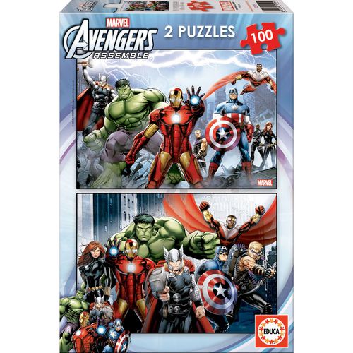 Puzzles Vengadores Avengers Marvel 2x100 slika 1