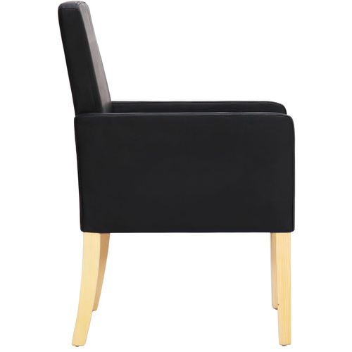 Blagovaonske stolice od umjetne kože 4 kom crne slika 33