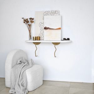 Edera - Gold, White Gold
White Wall Shelf