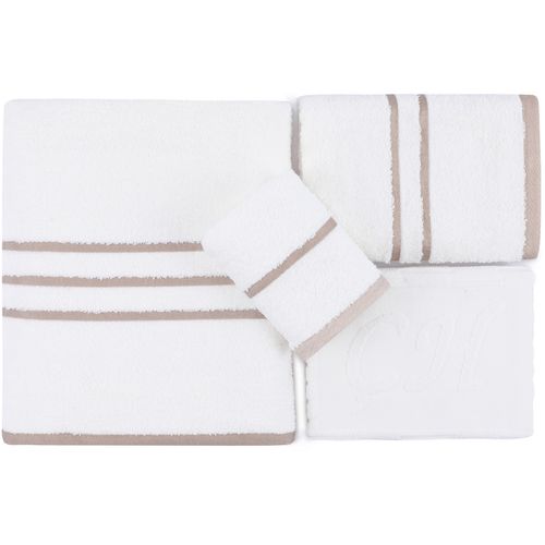 Linda - Cream Cream Towel Set (4 Pieces) slika 3