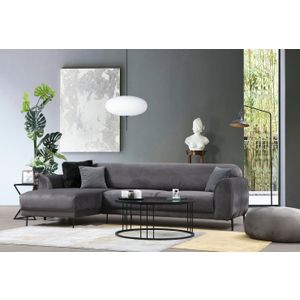 Sofa na razvlačenje - Lijevi kutak (Chl-3R) u antracit boji