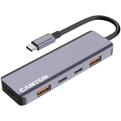 CANYON hub DS-18 5in1 USB-C Grey slika 4