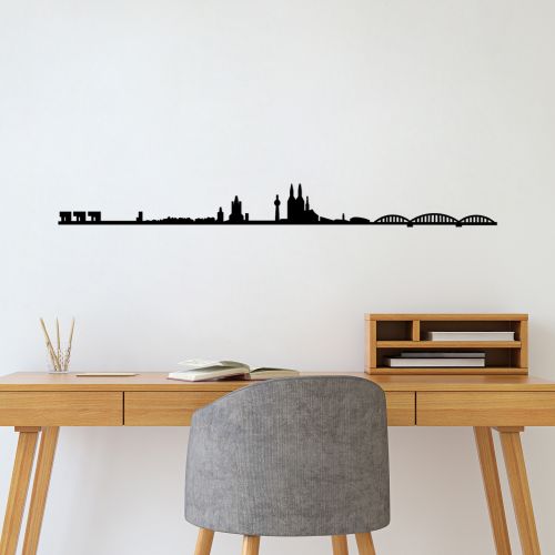 Wallity Metalna zidna dekoracija, Cologne Skyline slika 2