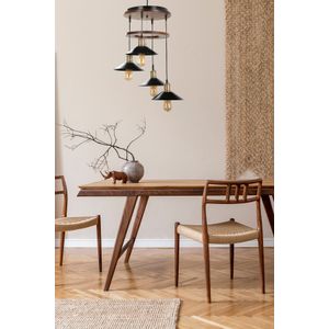 David 4 Lü Ceviz Sıralı Metal Başlıklı Sarkıt V2 Brown
Black Chandelier