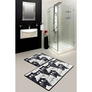 Set Kupatilskih Prostirki White Cats Multicolor (2 Komada)