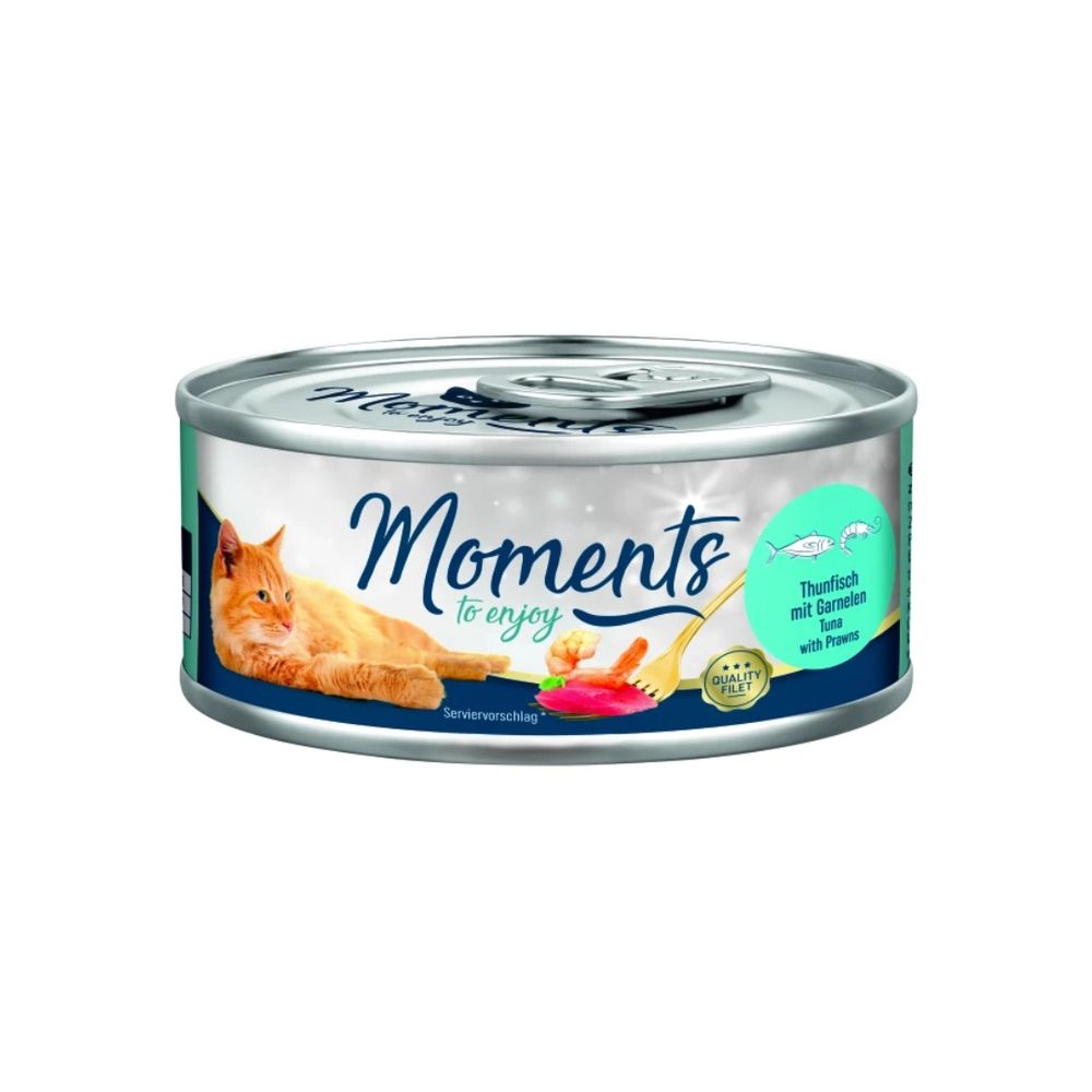 Moments Cat Adult tuna i škampi 70 g konzerva slika 1