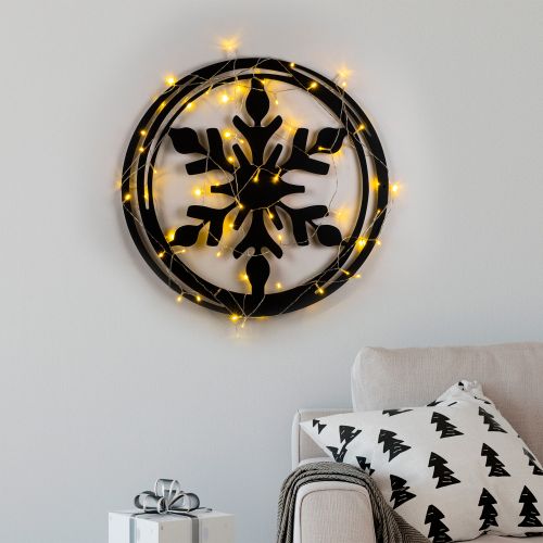 Wallity Metalna zidna dekoracija, XMASBLACK - 020 slika 2