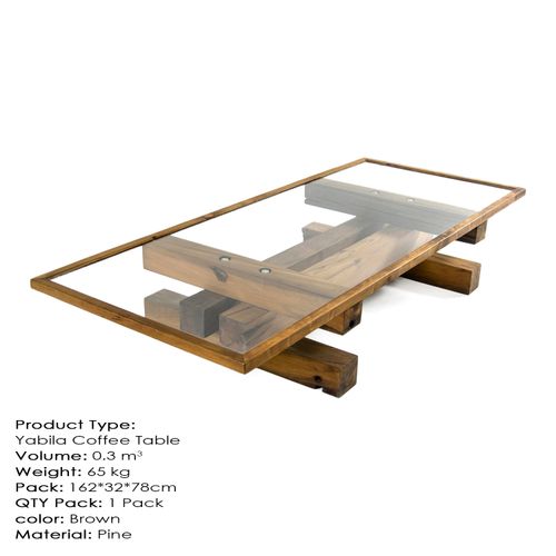 Yabila Medium Brown Coffee Table slika 3