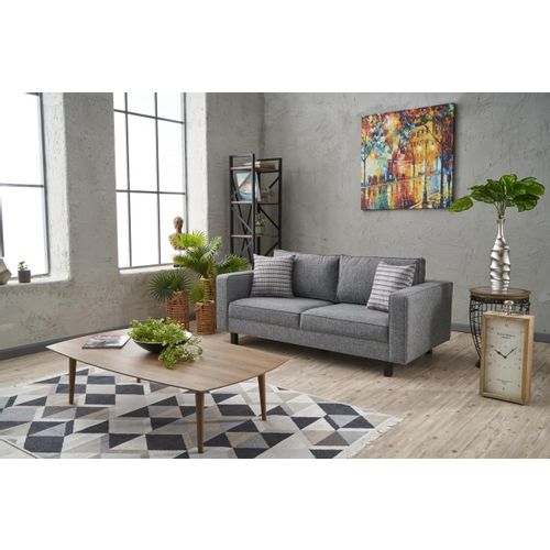 Atelier Del Sofa Dvosjed, Sivo, Kale Linen - Grey slika 2