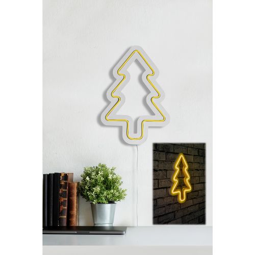 Wallity Ukrasna plastična LED rasvjeta, Christmas Pine - Yellow slika 3