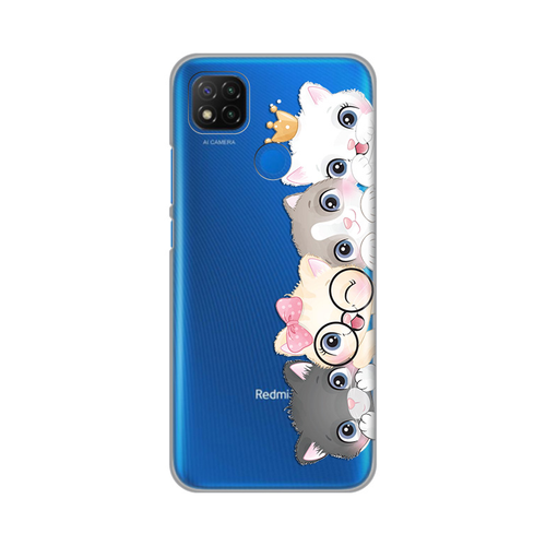 Torbica Silikonska Print Skin za Xiaomi Redmi 9C/10A Cats slika 1