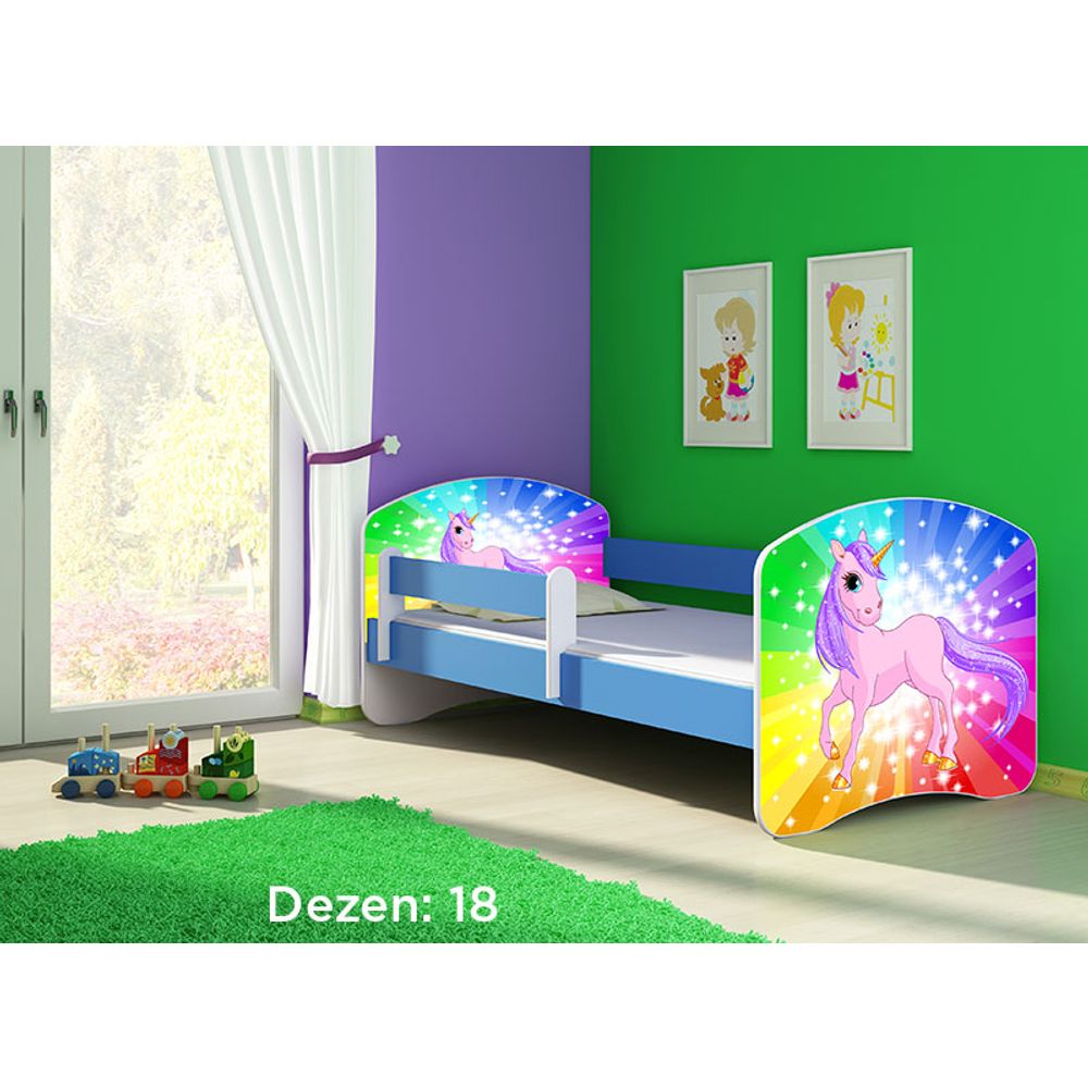 ACMA Dječiji krevet Acma II Blue - 160x80cm - Dezen 18 slika 2