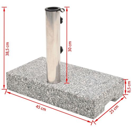 Stalak za Suncobran Granit Pravokutni 25 kg slika 1