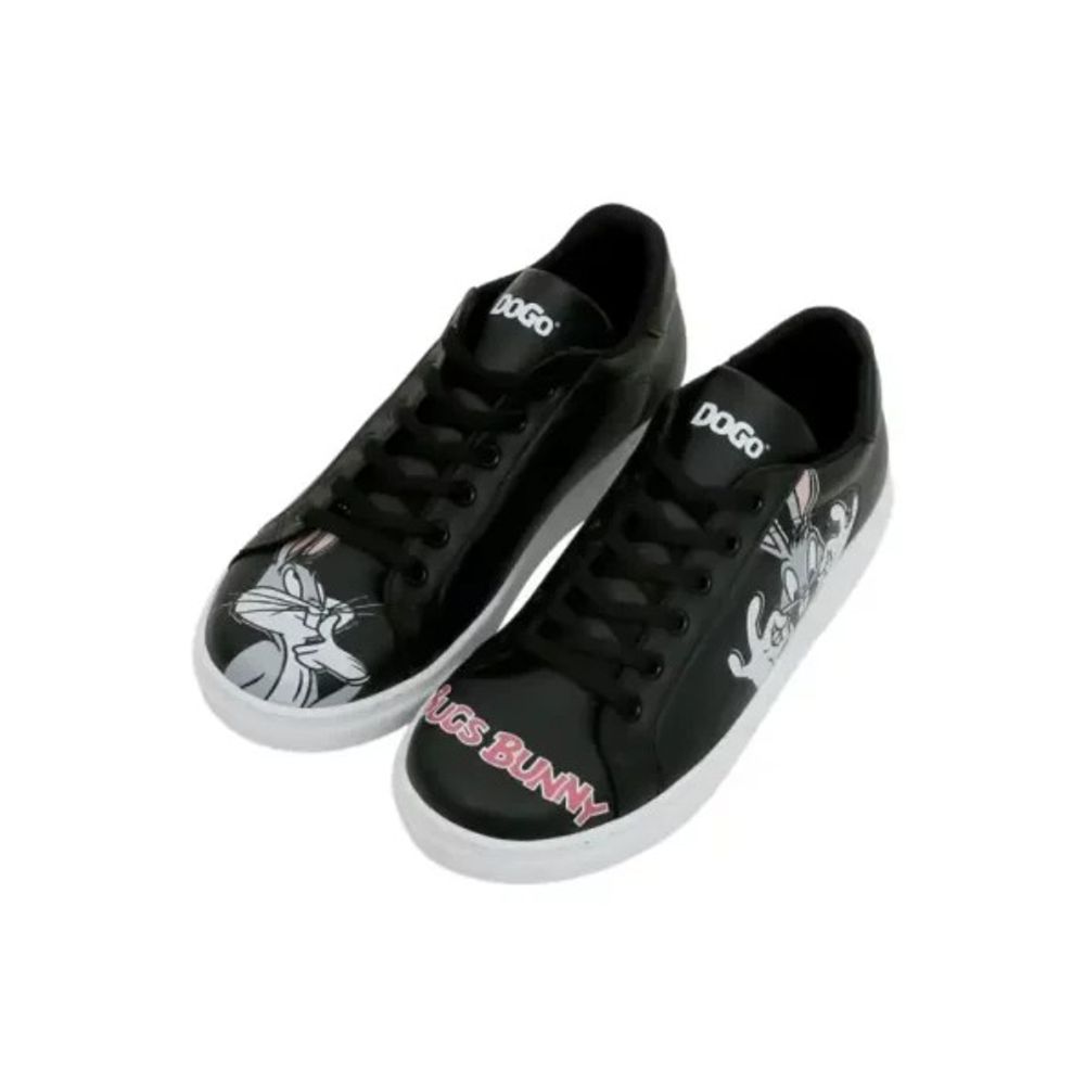 DOGO Ženske patike Ace Sneakers Whats Up Doc? Bugs Bunny Crne slika 2