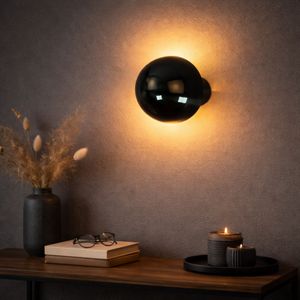 Zidna Lampa Fungal - 13361 - F, boje: Crna